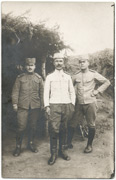 Prvi Svetski Rat - Fotograf Milan Bunuševac,ađutant Petar i komandir telegrafskog odeljenja Mića