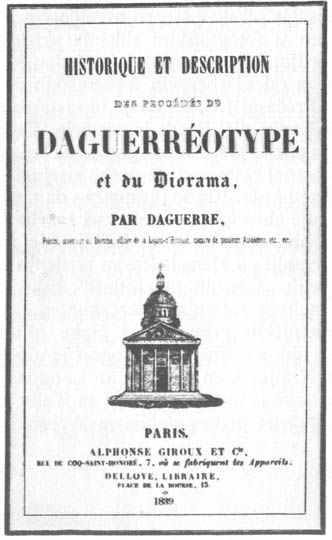 Naslovna strana prvog izdanja daguerreovog priručnika