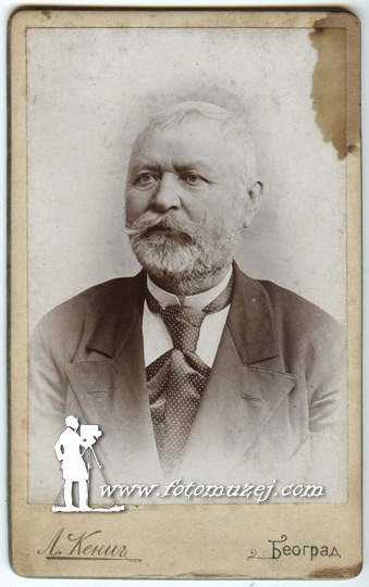Stariji muškarac sa bradom i brkovima (autor Leopold Kenig)
