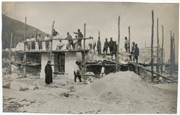 Vojska pomaže pri izgradnji crkve u D. Požaru, 1918.godine 