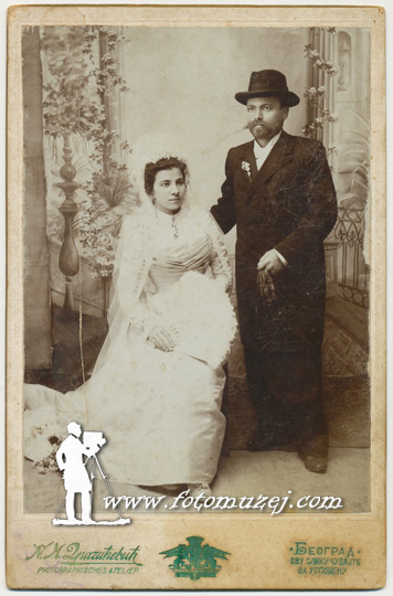 Mladenci Natalija i Svetozar (autor Nikola Dragićević)