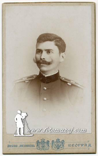 Oficir Jovan Žujović (autor Milan Jovanović)