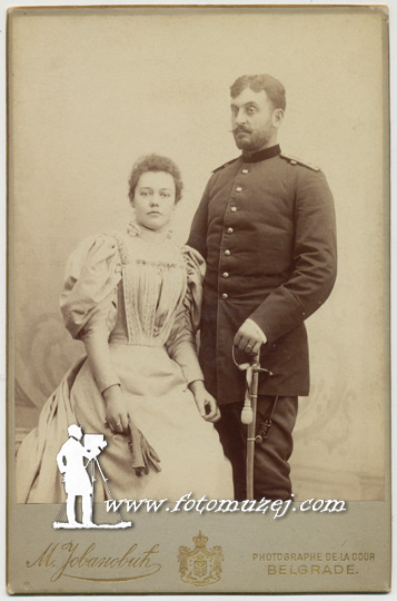 Oficir Milisav sa suprugom Olgom (autor Milan Jovanović)