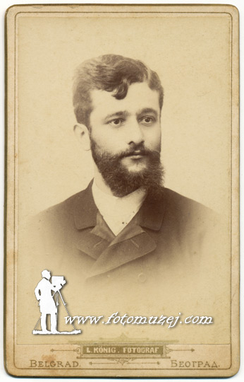 Muškarac sa brkovima i bradom (autor Leopold Kenig)
