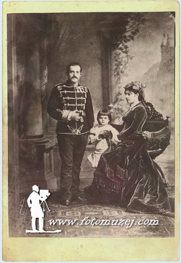 Knjaz Milan, Knjeginja Natalija i Aleksandar Obrenović (autor Lazar Lecter)