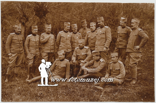 Srpski oficiri, Kotašica april 1915. godine (autor Momir Alkalaj)