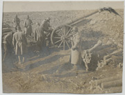Zaplenjeni Nemački top 105mm na Gorničevu, 1916.g.