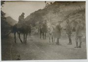 Engleski general Korkran u štabu I Vardarske brigade, polazak na položaj, 1917.godine 