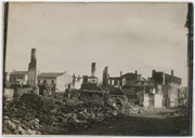 Porušene ulice bombardovanjem u Bitolju 1918.godine