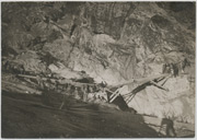 Postavljanje mosta na Beloj vodi južno od Gruništa, 1917. godine